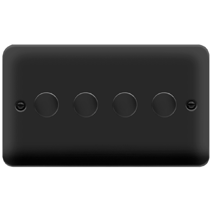 Click Deco Plus Matt Black 4G LED Dimmer Switch DPMB164