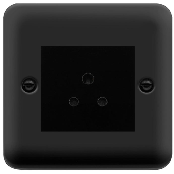 Click Deco Plus Matt Black 5A Unswitched Socket DPMB038MBK