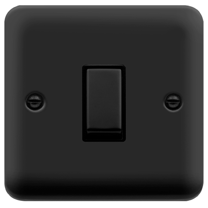 Click Deco Plus Matt Black Intermediate Switch DPMB425BK