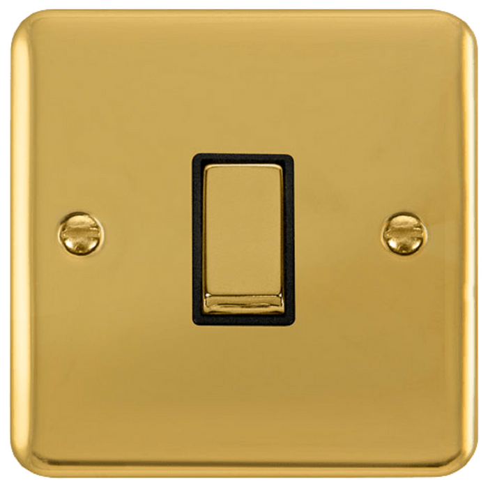 Click Deco Plus Polished Brass Intermediate Switch DPBR425BK