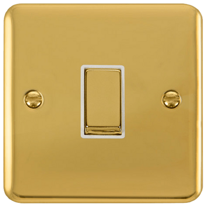 Click Deco Plus Polished Brass Intermediate Switch DPBR425WH