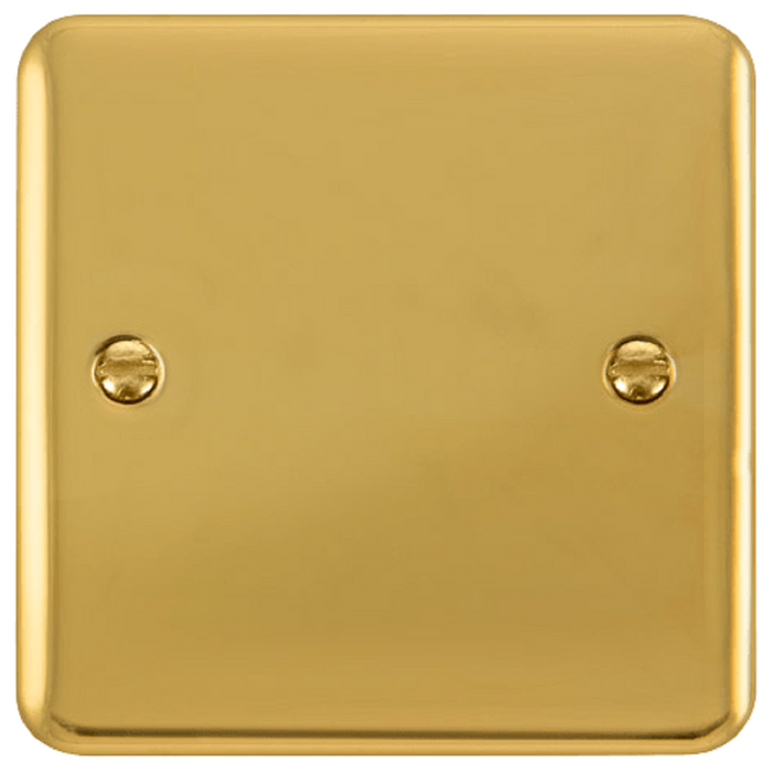 Click Deco Plus Polished Brass Single Blank Plate DPBR060