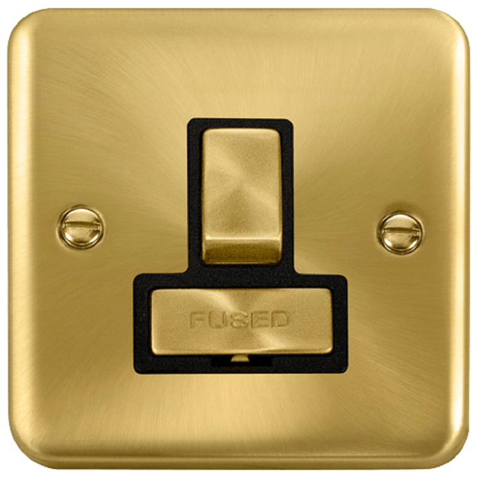 Click Deco Plus Satin Brass 13A Switched Spur DPSB751BK