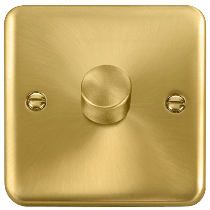 Click Deco Plus Satin Brass 1G LED Dimmer Switch DPSB161