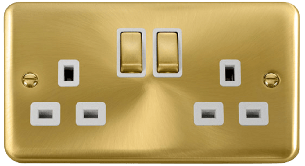 Click Deco Plus Satin Brass White