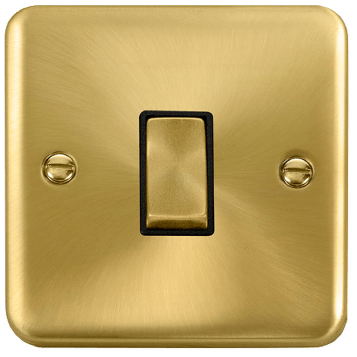 Click Deco Plus Satin Brass Intermediate Switch DPSB425BK