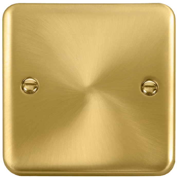 Click Deco Plus Satin Brass Single Blank Plate DPSB060