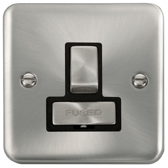 Click Deco Plus Satin Chrome 13A Switched Spur DPSC751BK