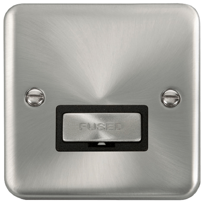 Click Deco Plus Satin Chrome 13A Unswitched Spur DPSC750BK