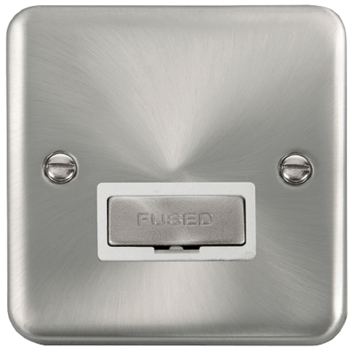 Click Deco Plus Satin Chrome 13A Unswitched Spur DPSC750WH