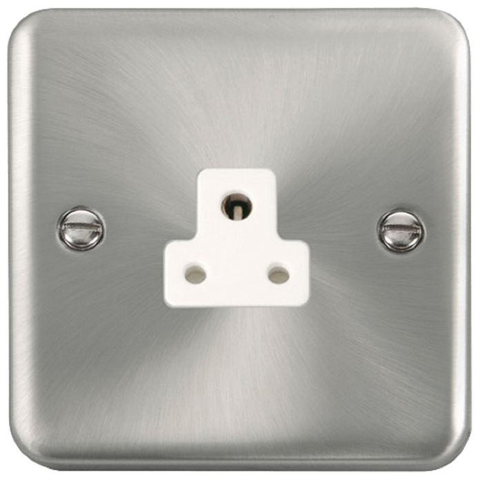 Click Deco Plus Satin Chrome 2A Unswitched Socket DPSC039WH