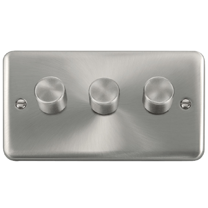 Click Deco Plus Satin Chrome 3G LED Dimmer Switch DPSC163