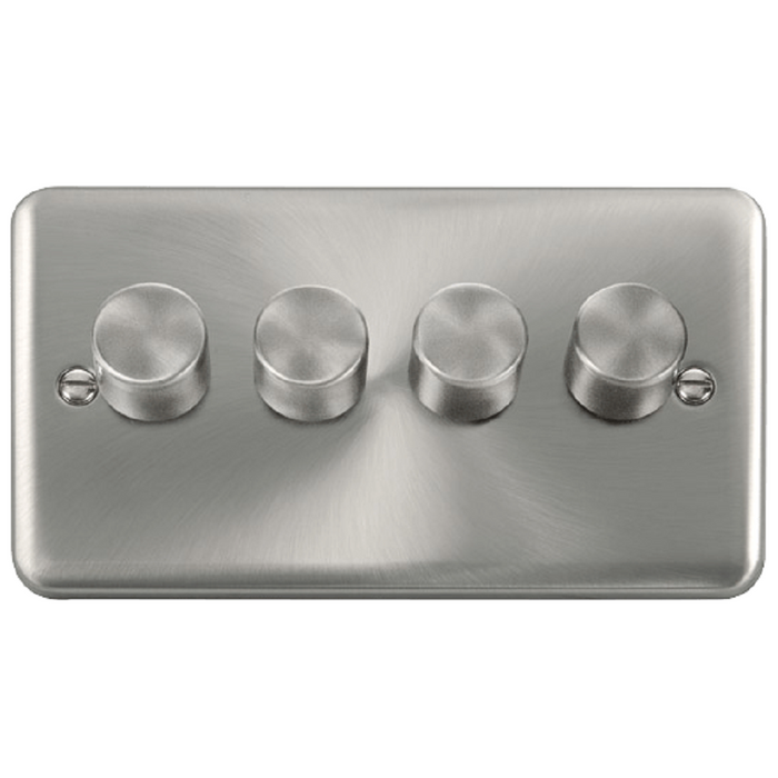 Click Deco Plus Satin Chrome 4G LED Dimmer Switch DPSC164