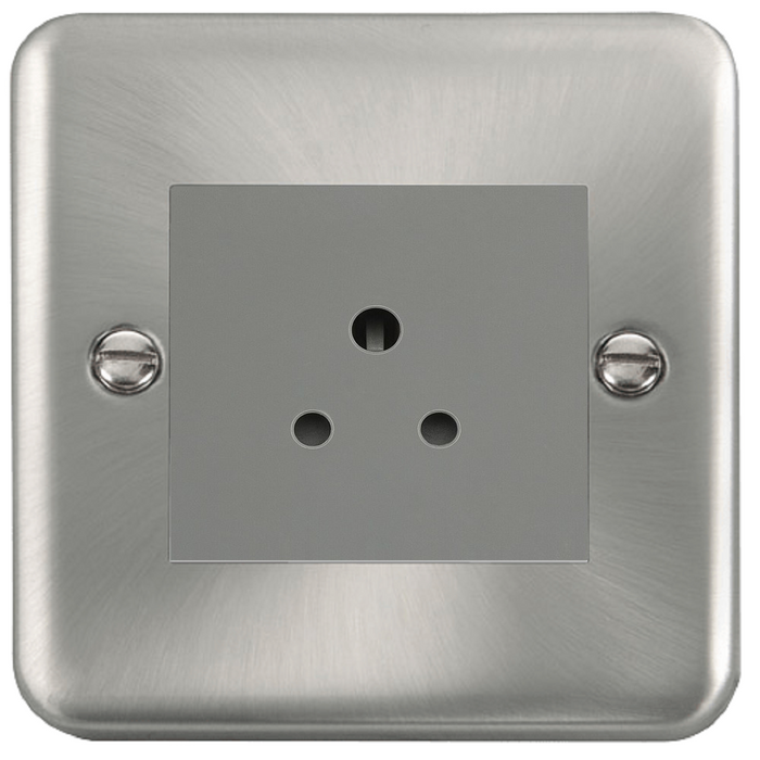 Click Deco Plus Satin Chrome 5A Unswitched Socket DPSC038MGY