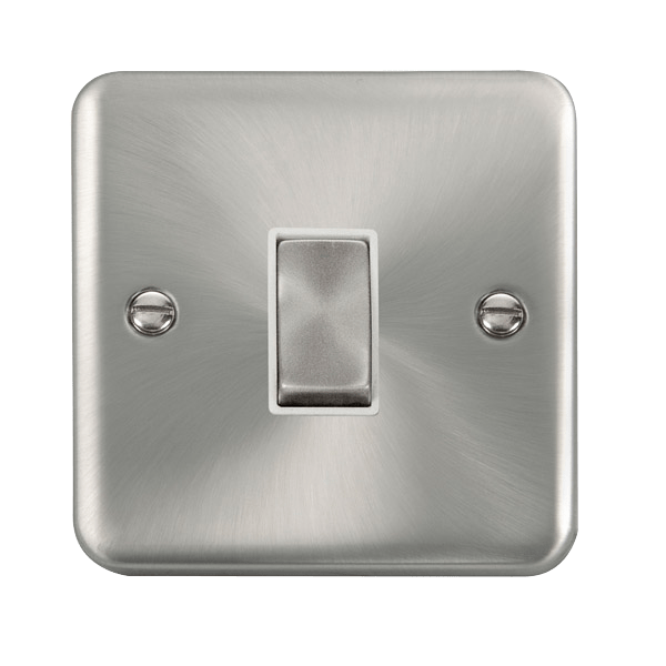 Click Deco Plus Satin Chrome Intermediate Switch DPSC425WH