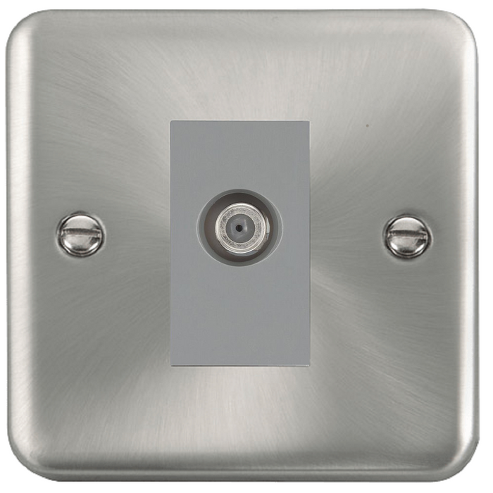 Click Deco Plus Satin Chrome Satellite Socket DPSC156MGY