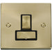 Click Deco Satin Brass 13A Switched Spur VPSB751BK Available from RS Electrical Supplies