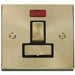 Click Deco Satin Brass 13A Switched Spur with Neon VPSB752BK Available from RS Electrical Supplies