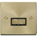 Click Deco Satin Brass 13A Unswitched Spur VPSB750BK Available from RS Electrical Supplies