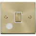 Click Deco Satin Brass 20A Double Pole Switch with Flex VPSB522WH Available from RS Electrical Supplies