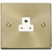 Click Deco Satin Brass 2A Unswitched Socket VPSB039WH Available from RS Electrical Supplies