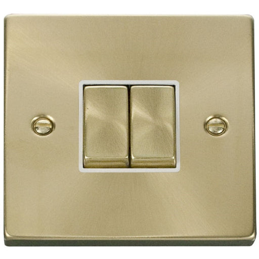 Click Deco Satin Brass 2W & Intermediate Switch VPSB4125WH Available from RS Electrical Supplies