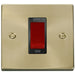 Click Deco Satin Brass 45A Cooker Switch VPSB200BK Available from RS Electrical Supplies