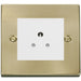 Click Deco Satin Brass 5A Unswitched Socket VPSB038MWH Available from RS Electrical Supplies