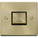 Click Deco Satin Brass 10A Fan Isolator Switch VPSB520BK Available from RS Electrical Supplies