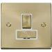 Click Deco Satin Brass 13A Switched Spur VPSB751WH Available from RS Electrical Supplies