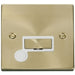 Click Deco Satin Brass 13A Unswitched Spur with Flex VPSB550WH Available from RS Electrical Supplies