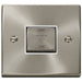 Click Deco Satin Chrome 10A Fan Isolator Switch VPSC520WH Available from RS Electrical Supplies