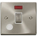 Click Deco Satin Chrome 20A Double Pole Switch with Neon and Flex VPSC523WH Available from RS Electrical Supplies