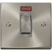 Click Deco Satin Chrome 45A Cooker Switch with Neon VPSC501GY Available from RS Electrical Supplies
