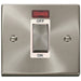 Click Deco Satin Chrome 45A Cooker Switch with Neon VPSC501WH Available from RS Electrical Supplies