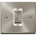 Click Deco Satin Chrome 45A Cooker Switch VPSC500WH Available from RS Electrical Supplies