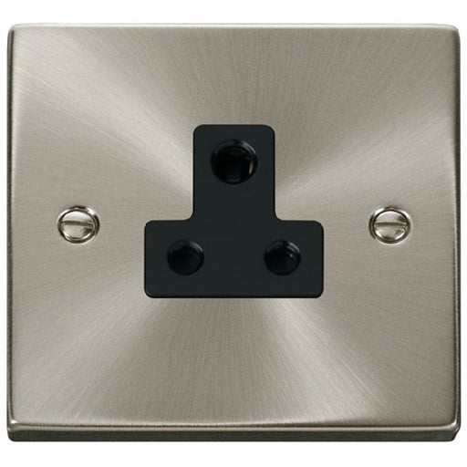 Click Deco Satin Chrome 5A Unswitched Socket VPSC038BK Available from RS Electrical Supplies