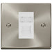 Click Deco Satin Chrome Cat5e Data Socket VPSCRJ45WH Available from RS Electrical Supplies