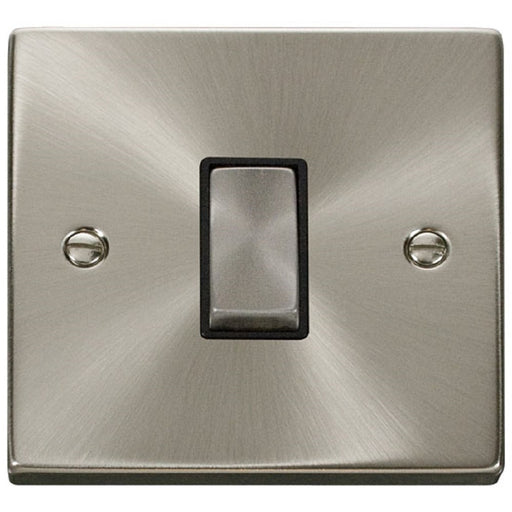 Click Deco Satin Chrome Intermediate Switch VPSC425BK Available from RS Electrical Supplies