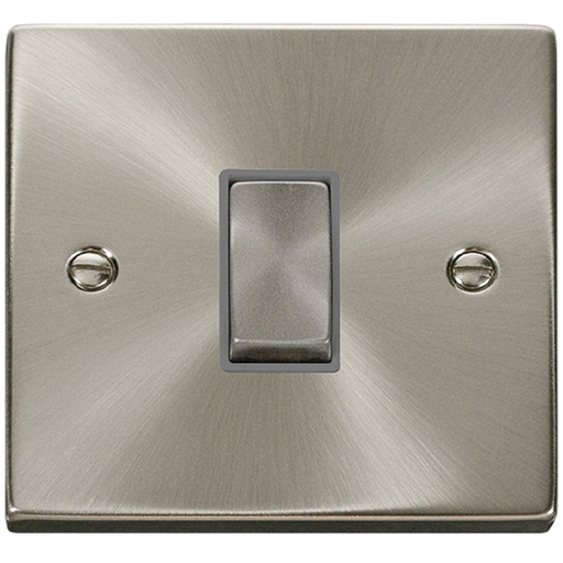 Click Deco Satin Chrome Intermediate Switch VPSC425GY Available from RS Electrical Supplies