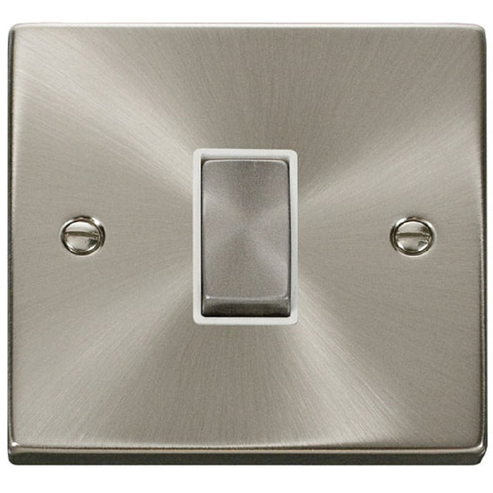 Click Deco Satin Chrome Intermediate Switch VPSC425WH Available from RS Electrical Supplies