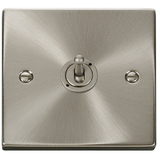 Click Deco Satin Chrome Intermediate Toggle Switch VPSC425 Available from RS Electrical Supplies