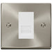 Click Deco Satin Chrome Master Telephone Socket VPSC120MWH Available from RS Electrical Supplies