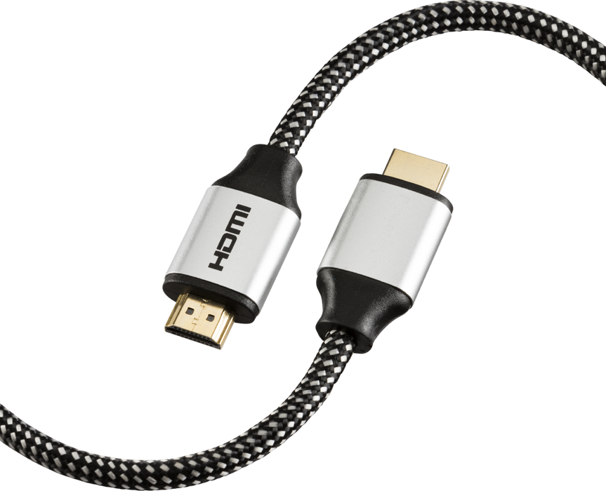 Knightsbridge Black 2 Meter 8K Ultra High Speed HDMI Cable AVUHD8K2 available from RS Electrical Supplies