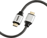 Knightsbridge Black 2 Meter 8K Ultra High Speed HDMI Cable AVUHD8K2 available from RS Electrical Supplies