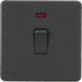 Knightsbridge Screwless Anthracite 20A Double Pole Switch with Neon SF8341NAT Available from RS Electrical Supplies