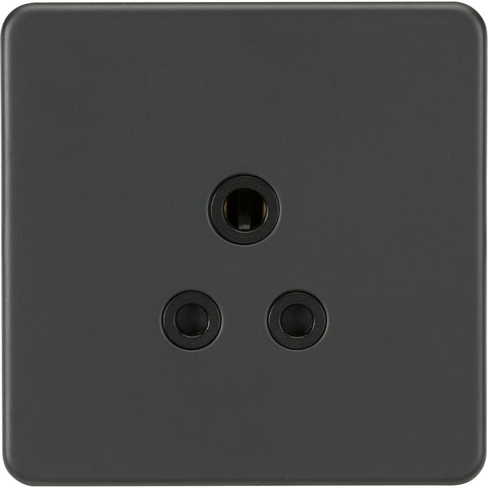 Knightsbridge Screwless Anthracite 5A Unswitched Socket SF5AAT Available from RS Electrical Supplies