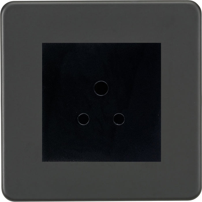 Knightsbridge Screwless Anthracite 5A Unswitched Socket SF5AMAT Available from RS Electrical Supplies