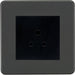 Knightsbridge Screwless Anthracite 5A Unswitched Socket SF5AMAT Available from RS Electrical Supplies