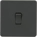 Knightsbridge Screwless Anthracite Intermediate Light Switch SF1200AT Available from RS Electrical Supplies